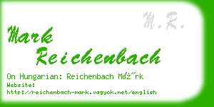 mark reichenbach business card